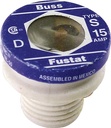 FUSE PLUG S DLY REJECT BS 15A 