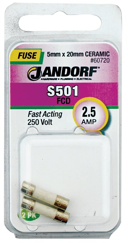 FUSE S501 2.5A FAST ACTING    