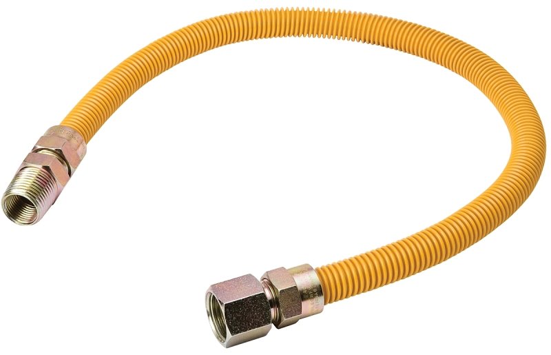GAS CONNECTOR Y 3/8 1/2M/F 48 