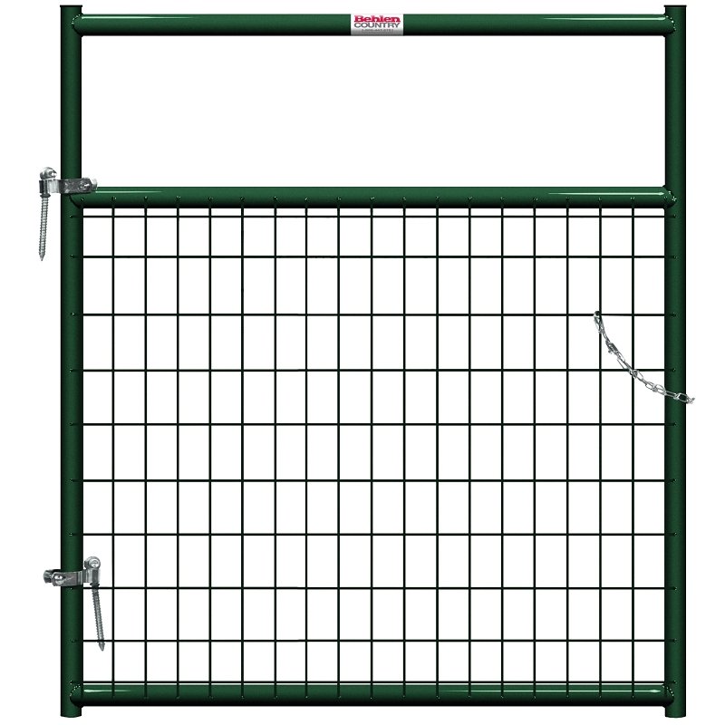 GATE 2X4IN WIRE FILLED 4FT GRN