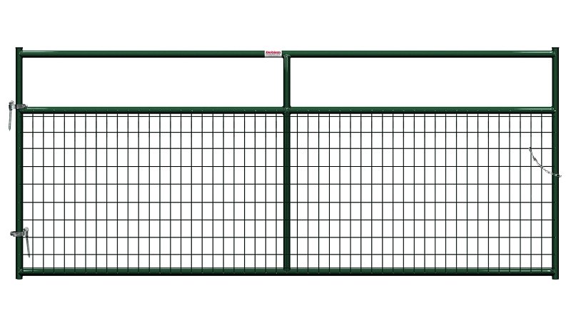 GATE 2X4IN WIRE FILLED10FT GRN