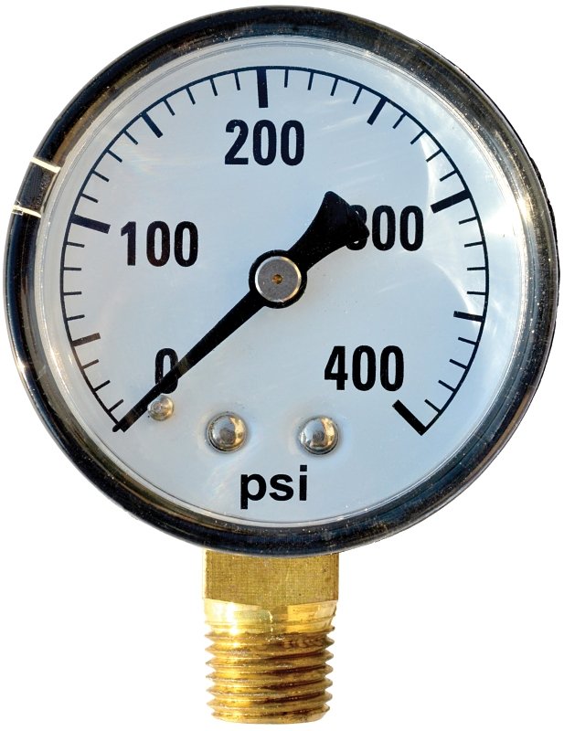 GAUGE DRY STANDARD 400PSI 2IN 