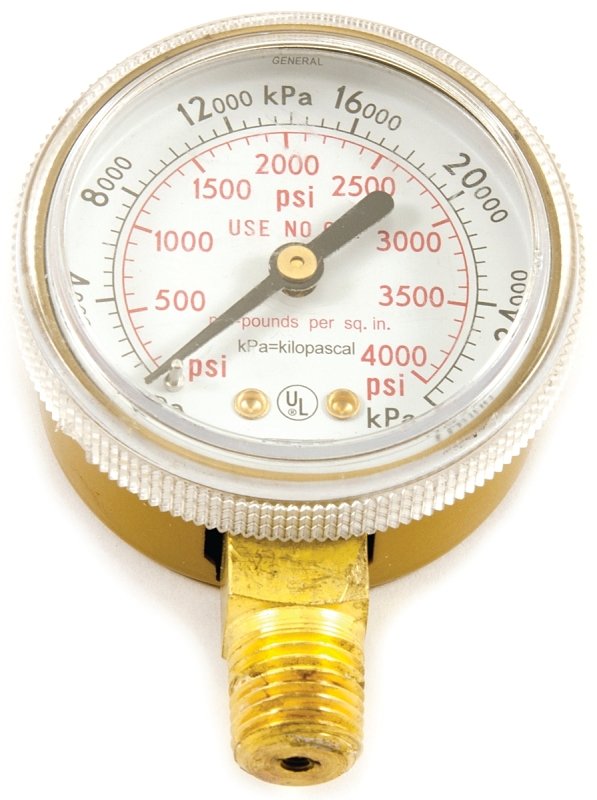 GAUGE OXYGEN  HP 0-4000 PSI   