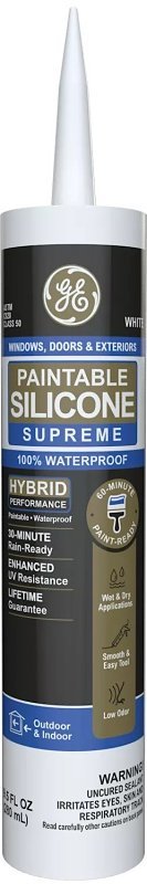 GE SLNT SILI PNTBL WHT 10.1OZ 