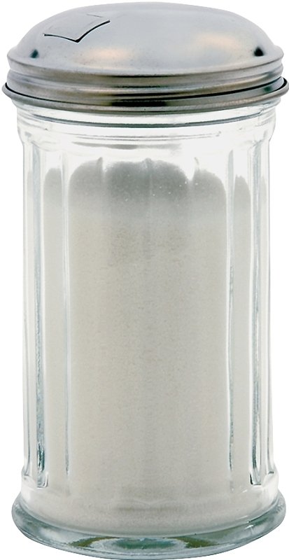GLASS SUGAR DISPENSER         