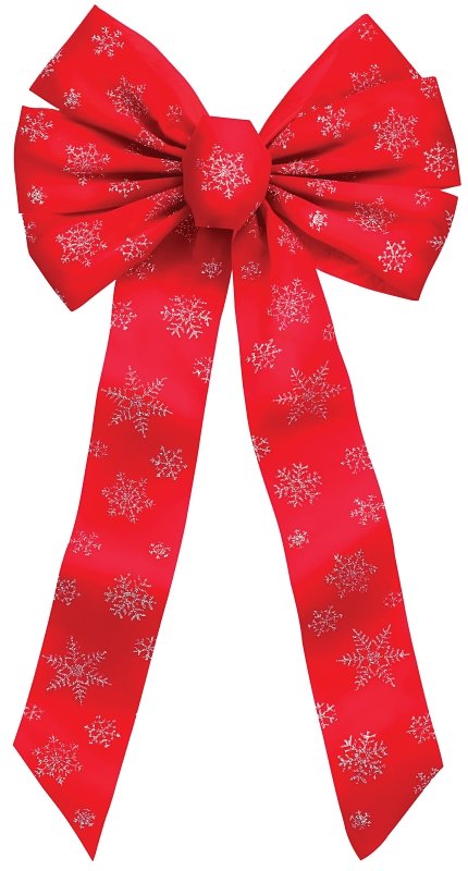 GLITTER SNOWFLAKE BOW 7LP     