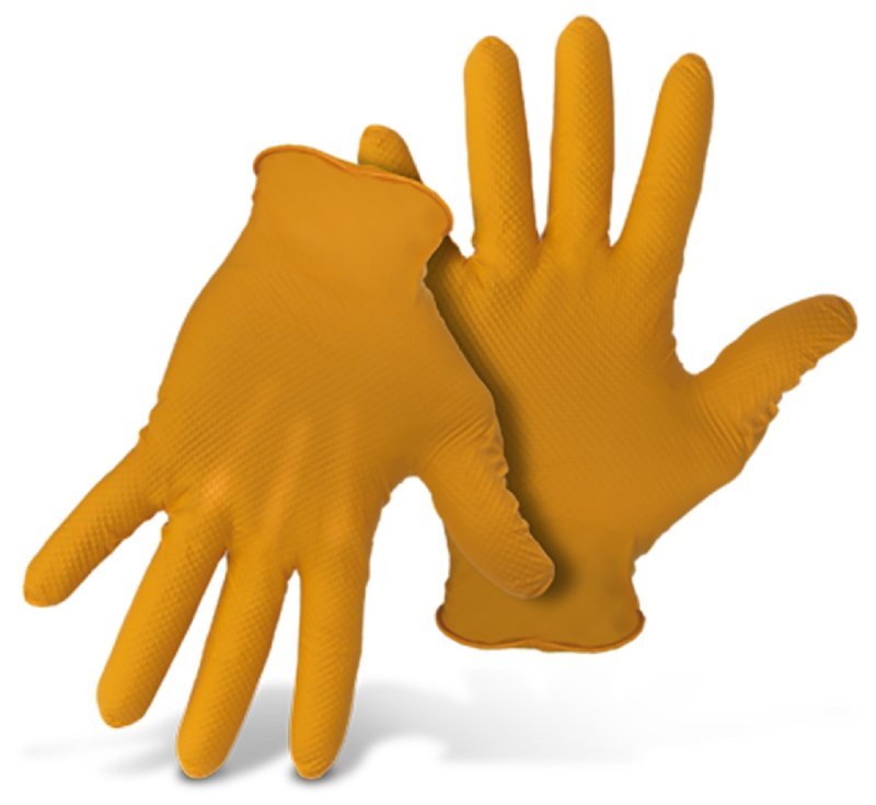 GLOVE NITRILE ORNG LARGE 6MIL 
