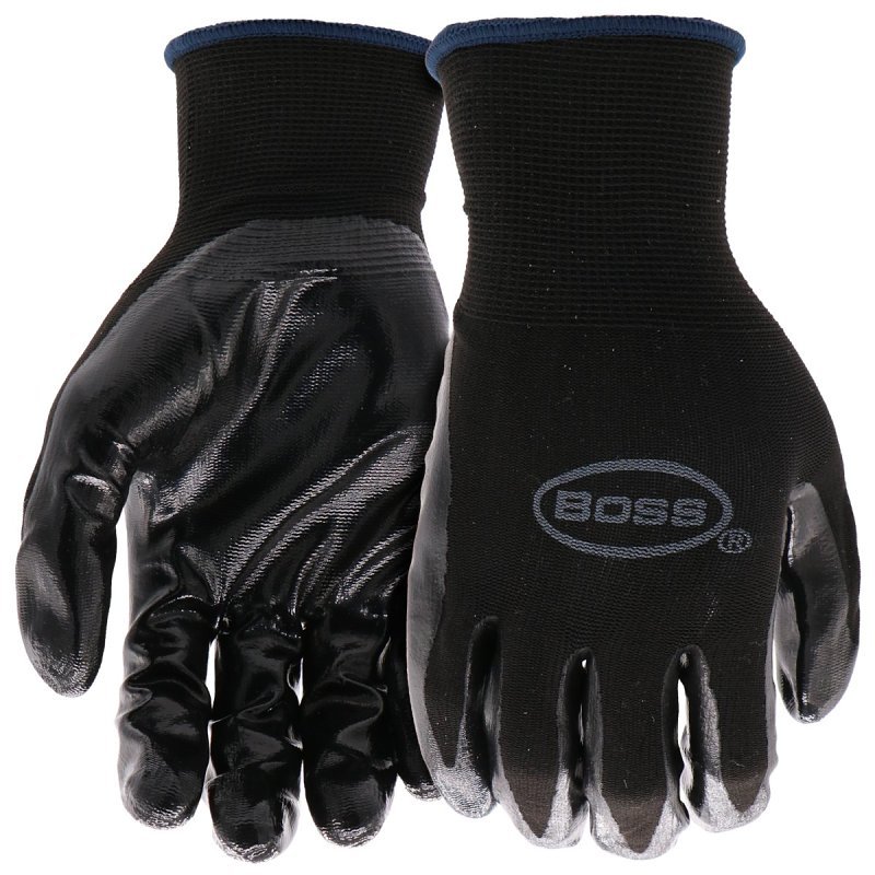 GLOVE NYLON W/NITRILE PALM M  