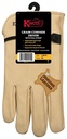 GLOVES DRVR UNLND COWHIDE MED 