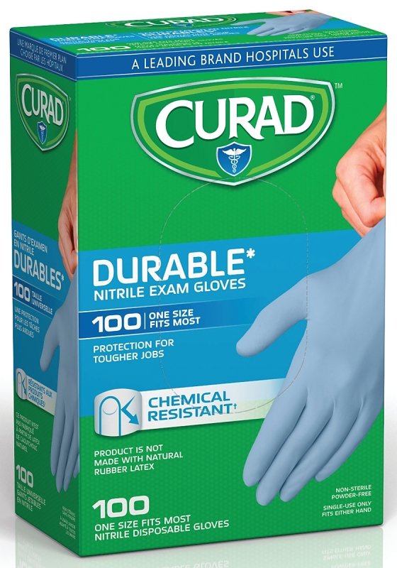 GLOVES NITRILE CURAD L'XL     