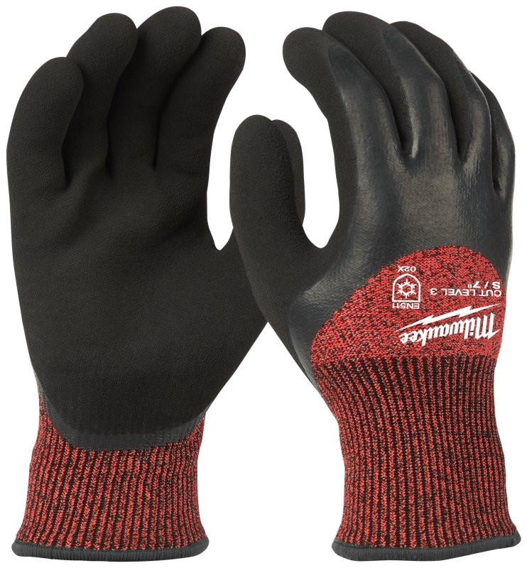 GLOVES WINTER A3 BLACK/RED SM 