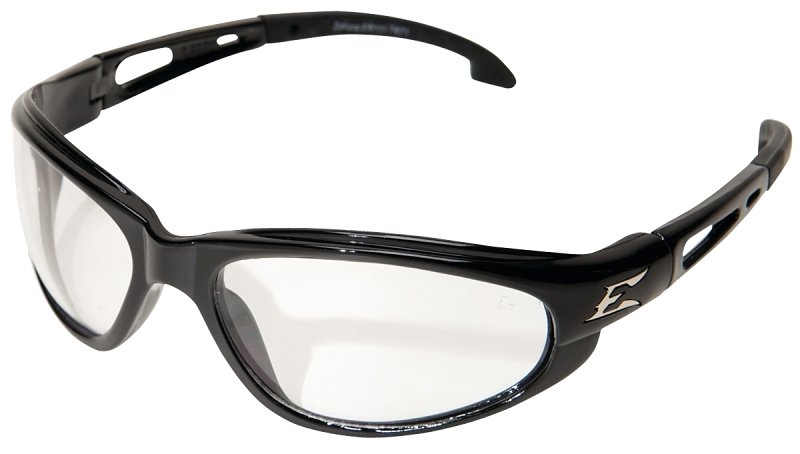 GLS SAFETY BLK/CLR LENS DAKURA