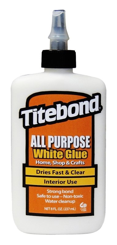 GLUE ALL PURPOSE INTR WHT 8OZ 