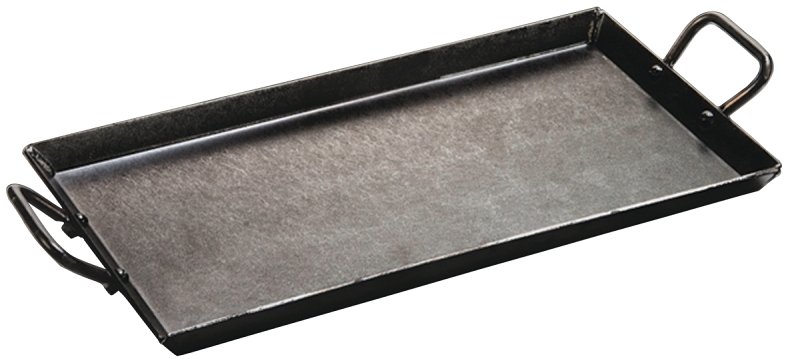 GRIDDLE SEASONED STL 18X10IN  