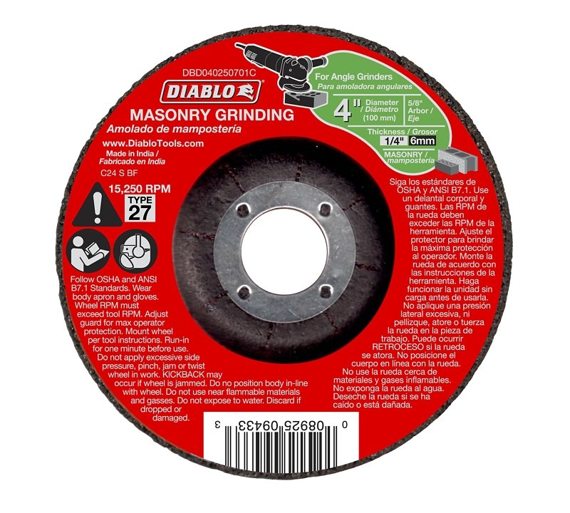 GRINDING DISC MASONRY DC 4 IN 