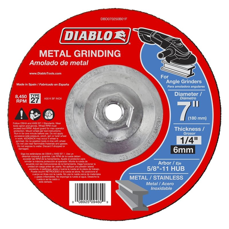 GRINDING DISC METAL 7 IN      