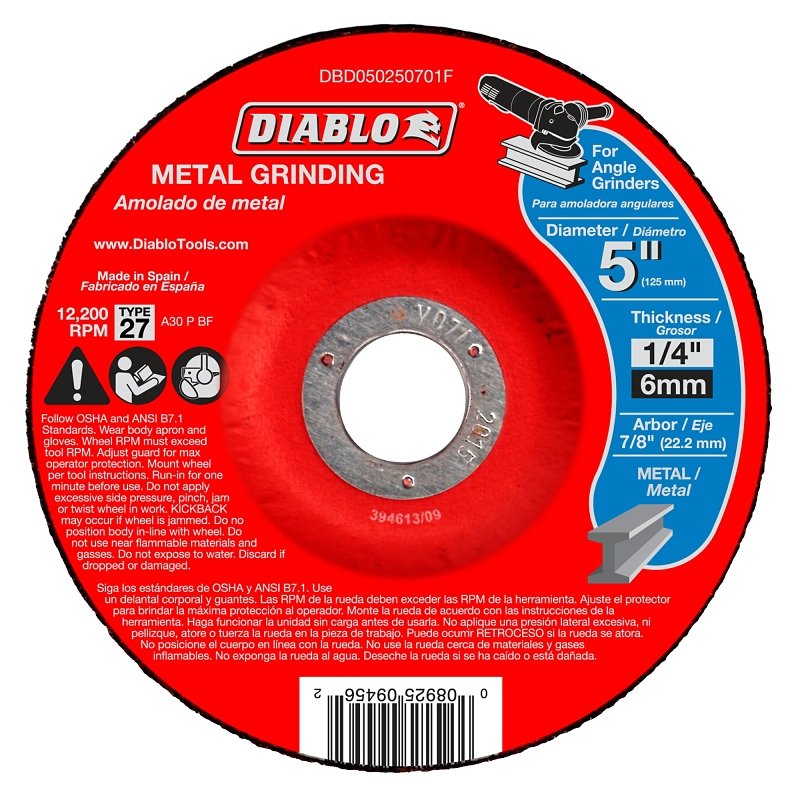 GRINDING DISC METAL DC 5 IN   