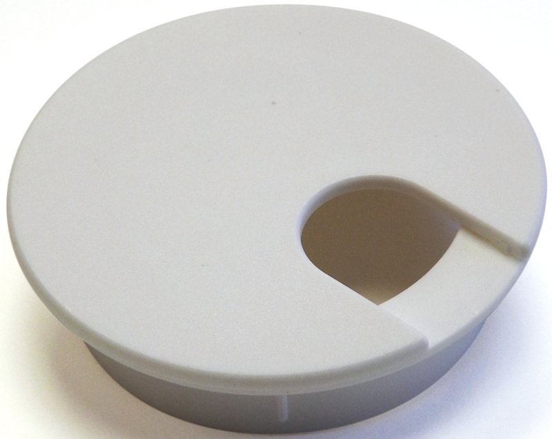 GROMMET DESK PURE WHT 2-1/2IN 