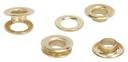 GROMMETS BRASS PLTD 25PC 1/2IN