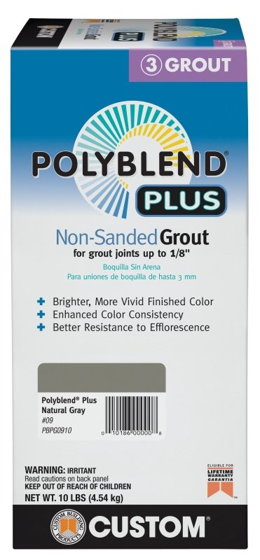 GROUT NON-SANDED NATL GRY 10LB