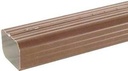 GUTTER DOWNSPOUT 2X3IN BROWN  