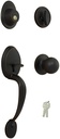HANDLESET W/T3 KNOB AGED BRNZ 