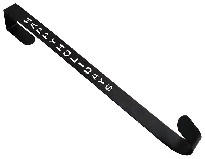 HANGER WREATH MATTE BLK       