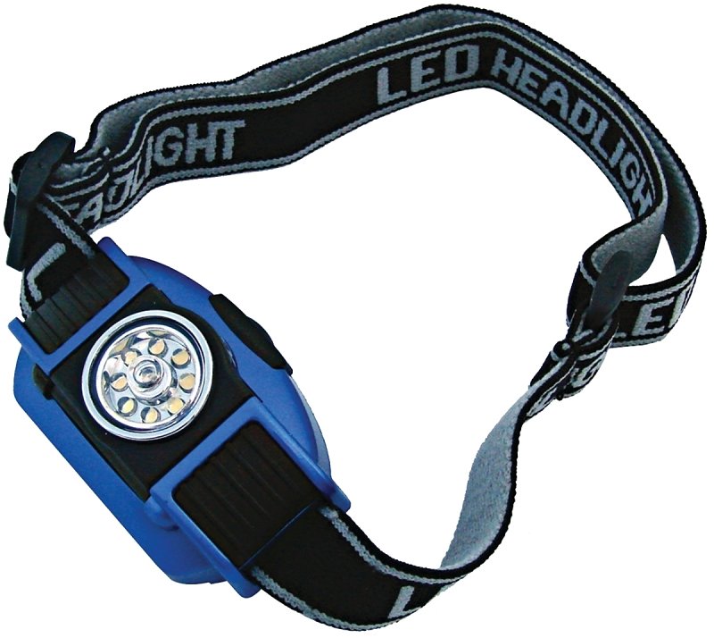 HEADLIGHT 8 LED WHT/RED 3AAA  