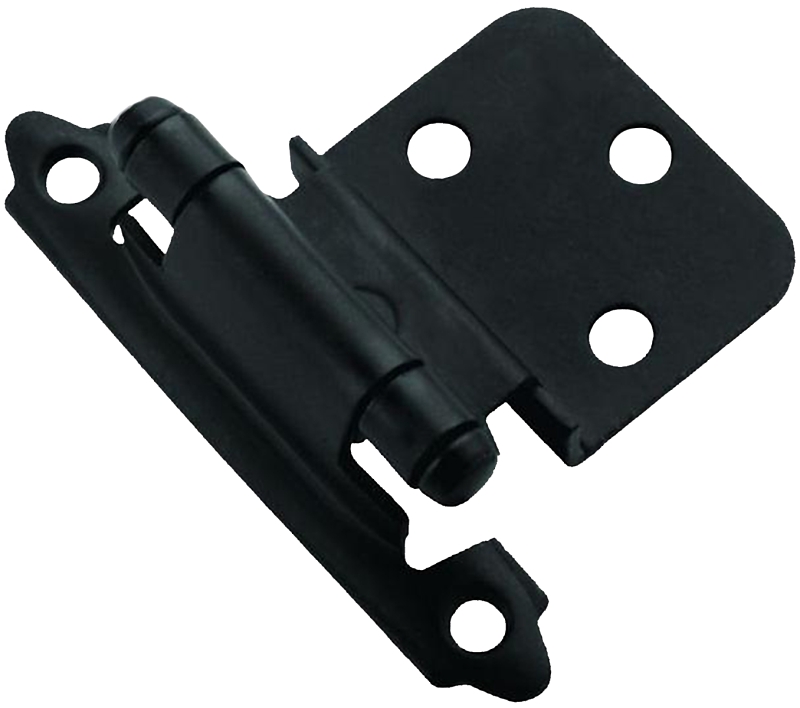 HINGE CABNT SELF-CLOSE FLT BLK