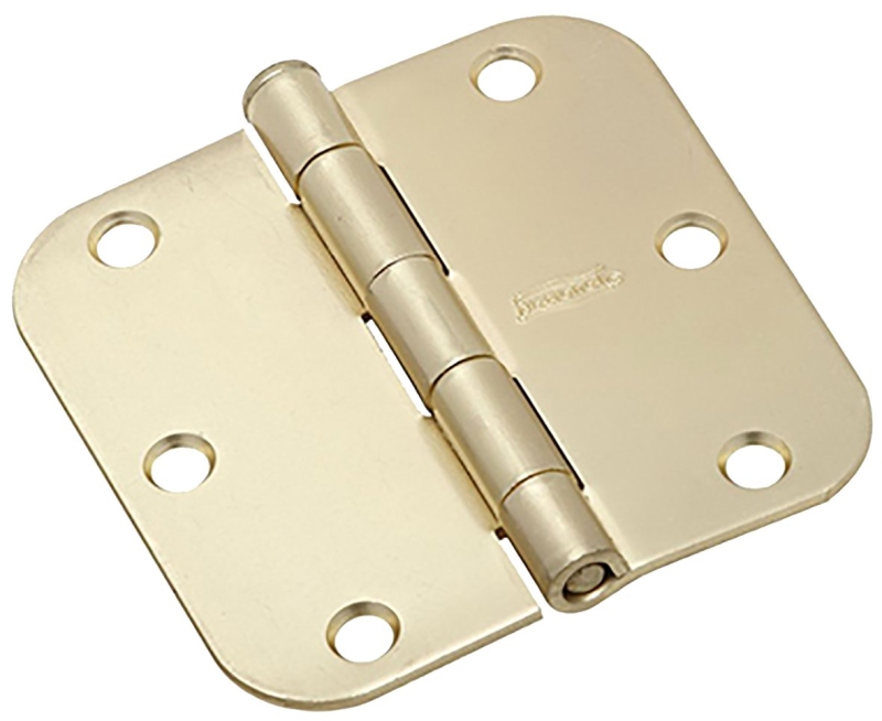 HINGE DOOR 3-1/2 5/8 RC BRASS 