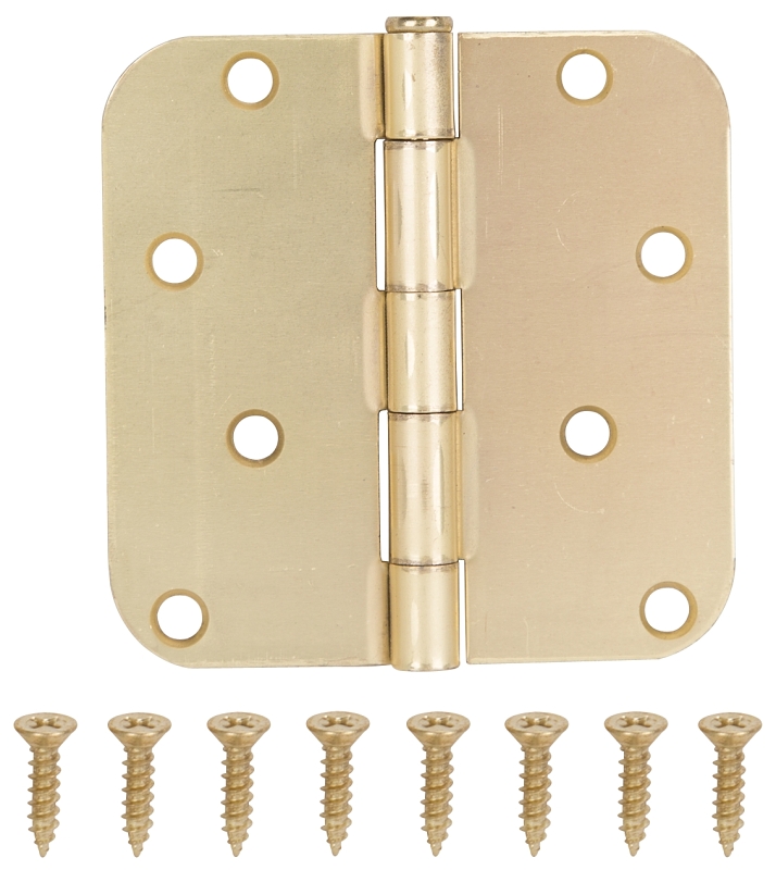 HINGE DOOR 5/8RAD 4IN SATBRS  