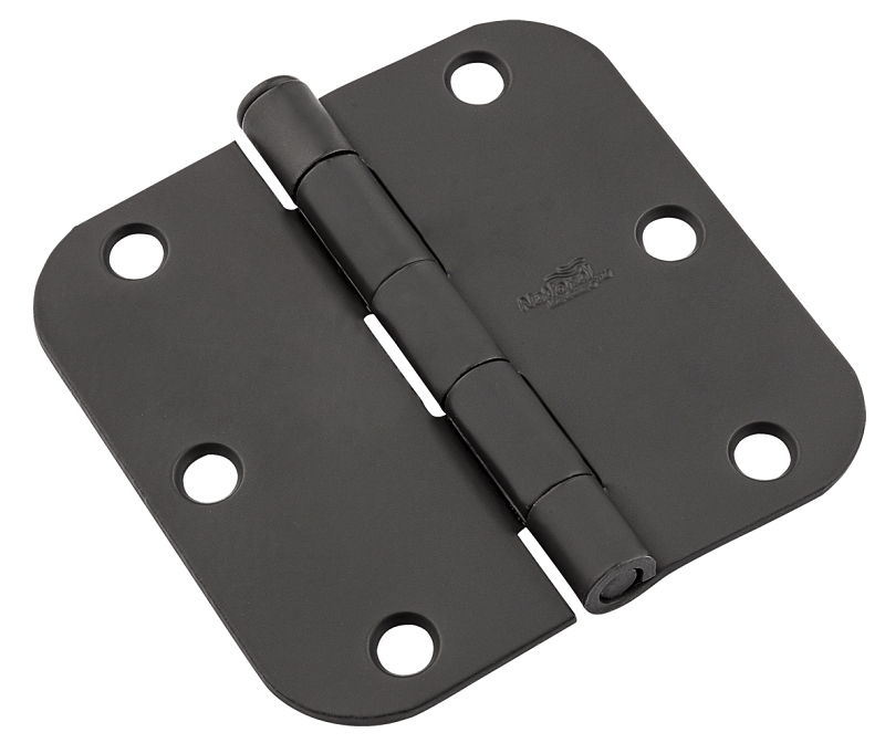 HINGE DOOR BLK 512R5/8 3-1/2IN