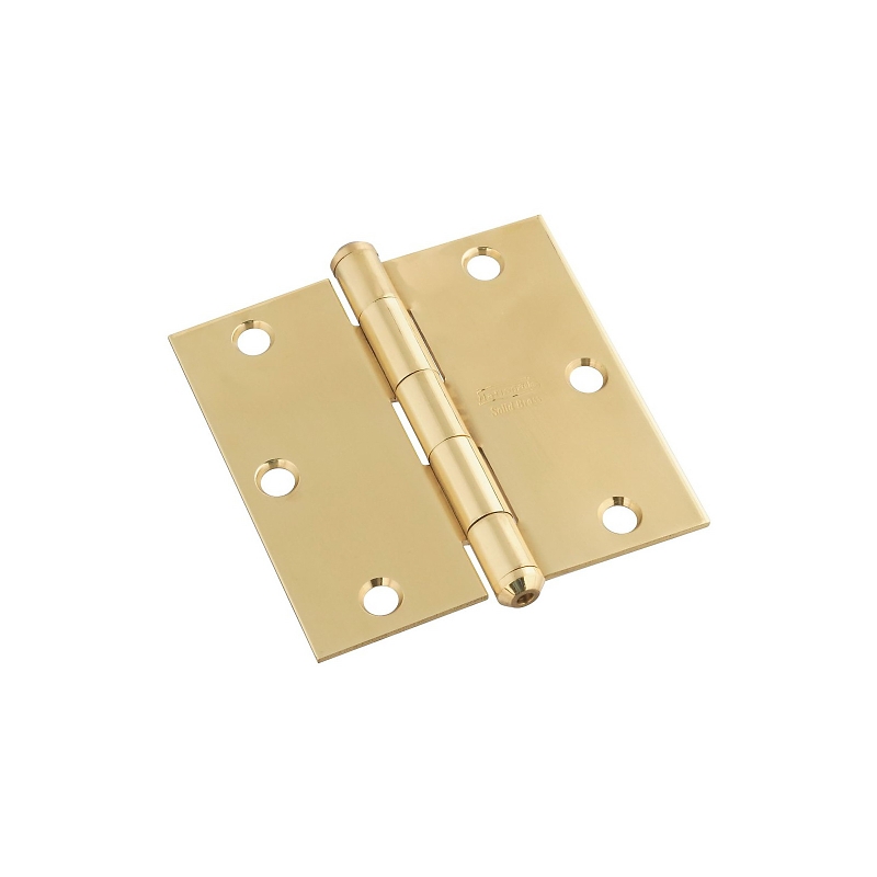 HINGE DOOR BRASS 3-1/2IN      
