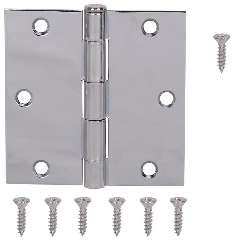 HINGE DOOR SQ RES 3.5IN BRTCHM