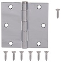 HINGE DOOR SQ RES 3.5IN BRTCHM