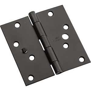 HINGE DOOR SQUARE BLACK 4IN   