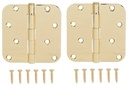 HINGE DR 5/8RD 4X4IN BRT BRS  