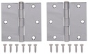HINGE DR SQ 3.5X3.5IN BRT CHRM