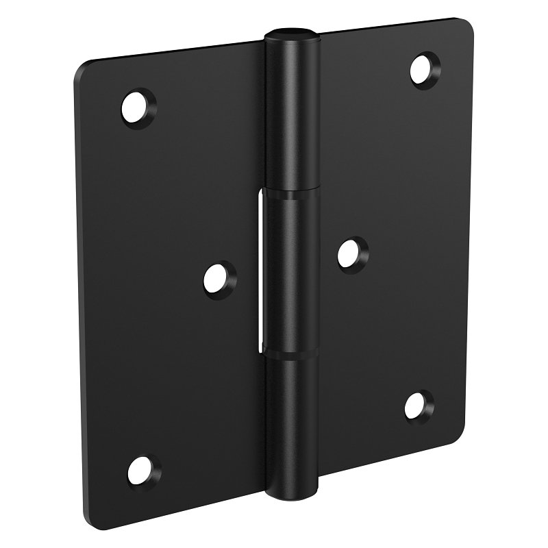 HINGE GATE SQ MODERN BLK 4.6IN
