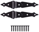 HINGE STRAP ORNMT STL BLK 8IN 