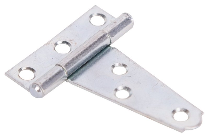 HINGE T LD L/SCREWS 2IN ZINC  