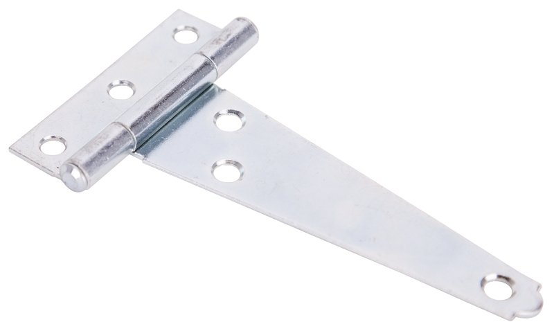 HINGE T LD L/SCREWS 4IN ZINC  
