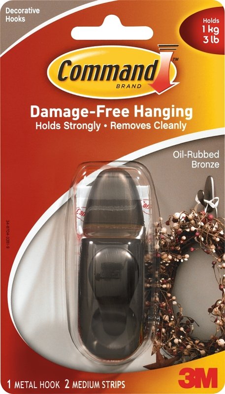 HOOK METAL MEDIUM OIL RUB BRNZ
