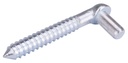 HOOK SCREW STEEL 5/8X5IN ZINC 