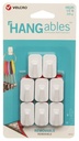 HOOK WALL ADHESV MICRO WHT 8CT