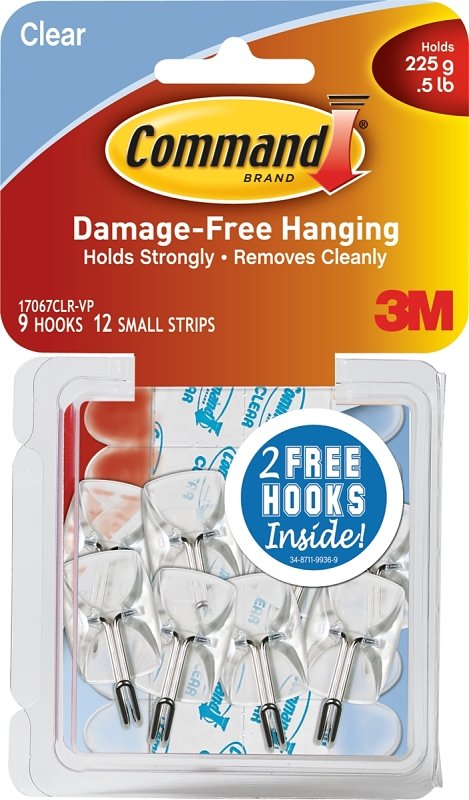 HOOK WIRE ADH VP SMALL CLEAR  