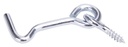 HOOK/EYE 1-1/2IN ZINC PLATE   