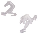 HOOKS CEILING TRACK CLEAR 2PC 