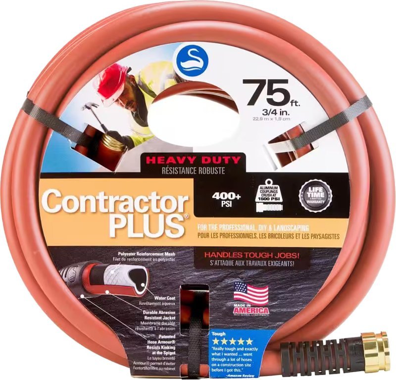 HOSE CONTRACTOR GRADE 3/4X75FT