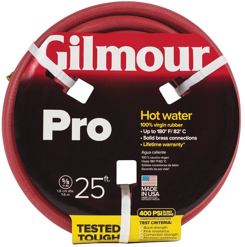 HOSE HOT WATER 5/8IN X 25FT   